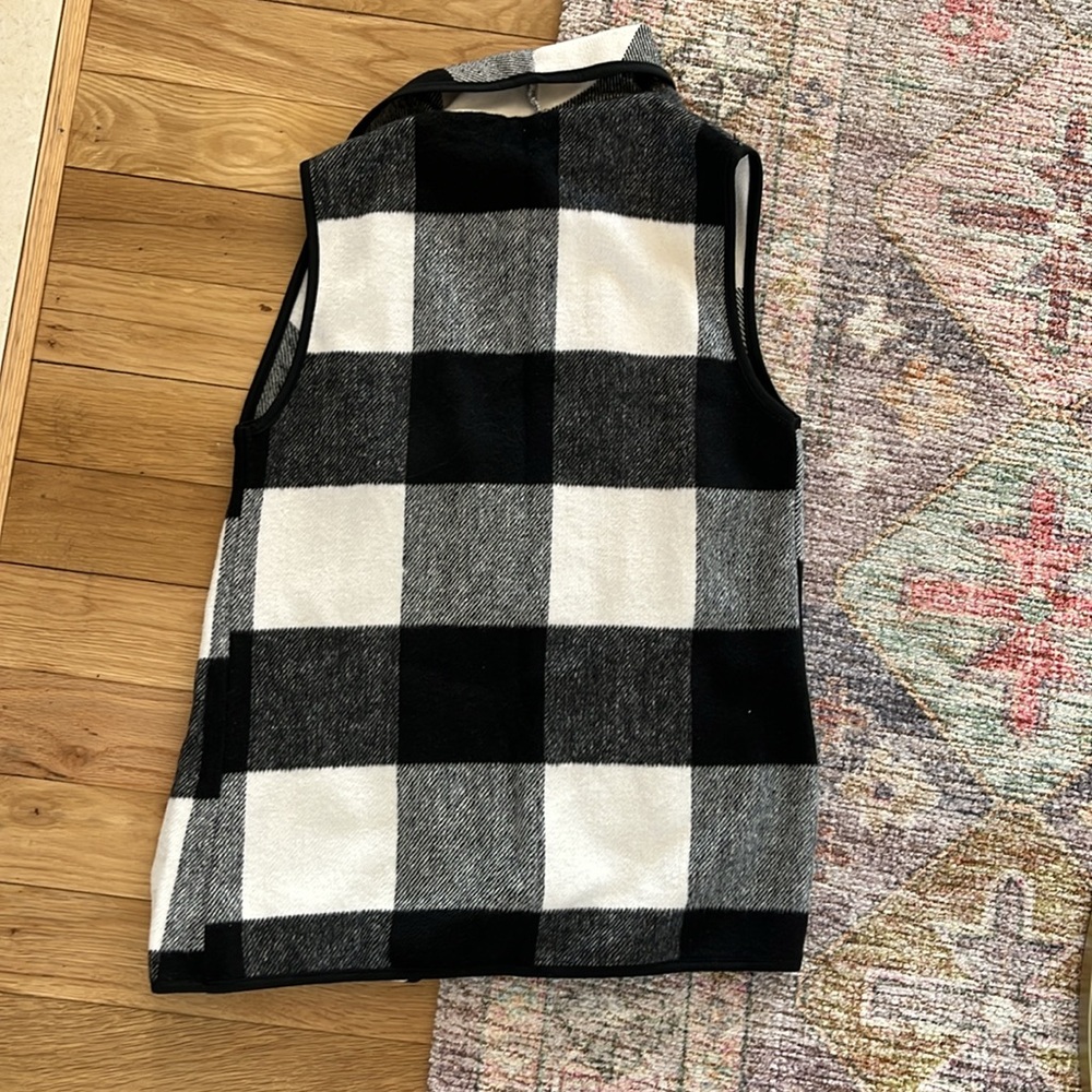 Oversized checkered vest - Picture 4 of 4